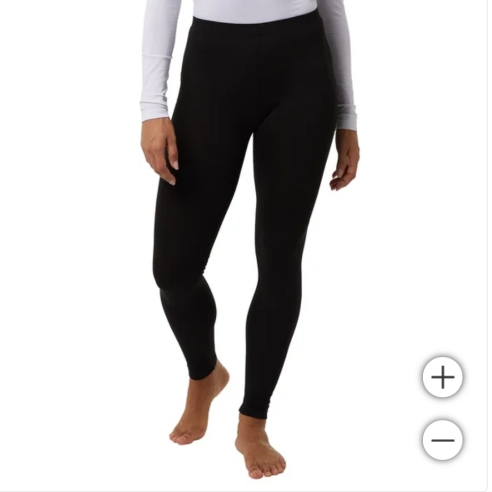 32 Degrees Base Layer Women's Classic Black Leggings 2-Pack
